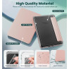 MoKo Étui Magnétique Amovible pour 7" E-Reader 12e Génération 2024 et Color 2024/2025, Coque Arrière Ultra Transparente Résistan