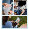 MoKo Étui Magnétique Amovible pour 7" E-Reader 12e Génération 2024 et Color 2024/2025, Coque Arrière Ultra Transparente Résistan