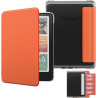 Moko étui magnétique amovible pour 7" e-reader 12e génération 2024 et color 2024/2025, coque arrière ultra transparente résistan