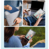 Moko étui magnétique détachable pour 7" kindle paperblanc 12e génération 2024 & kindle colorsoft 2024/2025,ultra clair coque et 