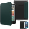 Moko étui magnétique détachable pour 7" kindle paperblanc 12e generation 2024 & kindle colorsoft 2024/2025,ultra clair coque et 