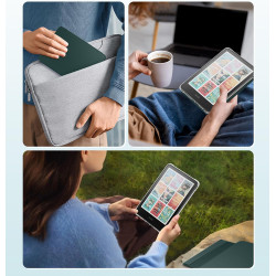 Moko étui magnétique détachable pour 7" kindle paperblanc 12e generation 2024 & kindle colorsoft 2024/2025,ultra clair coque et 