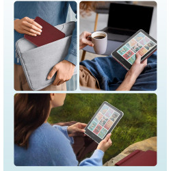 MoKo Étui Magnétique Amovible pour 7" E-Reader 12e Génération 2024 et Color 2024/2025, Coque Arrière Ultra Transparente Résistan