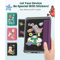 MoKo Étui Magnétique Amovible 7 Pouces pour Liseuse électronique avec Mise en Veille/Réveil Automatique, Violet Foncé
