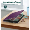 MoKo Étui Magnétique Amovible 7 Pouces pour Liseuse électronique avec Mise en Veille/Réveil Automatique, Violet Foncé