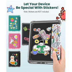 MoKo Étui Magnétique Amovible pour 7" E-Reader 12e Génération 2024 et Color 2024/2025, Coque Arrière Ultra Transparente Résistan
