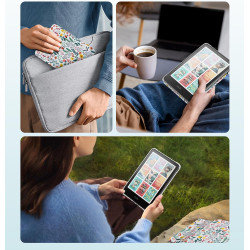 MoKo Étui Magnétique Amovible pour 7" E-Reader 12e Génération 2024 et Color 2024/2025, Coque Arrière Ultra Transparente Résistan