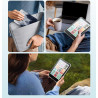 Moko étui magnétique détachable pour 7" kindle paperblanc 12e génération 2024 & kindle colorsoft 2024/2025,ultra clair coque et 