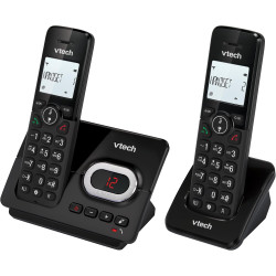VTech CS2051 Téléphone sans Fil avec répondeur et 2 combinés, Mode ECO+, téléphone Senior, téléphone Fixe, Blocage d'appel, Fonc