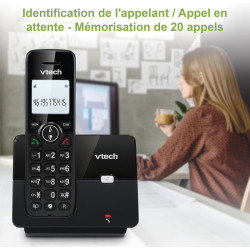 VTECH CS2000 Téléphone sans Fil DECT pour la Maison avec bloqueur d'appels indésirables, Longue portée fiable jusqu'à 300m, Iden