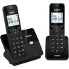 VTECH CS2001 Téléphone sans Fil DECT à 2 combinés pour la Maison avec bloqueur d'appels indésirables, Longue portée fiable jusqu
