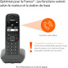 Gigaset A695 - téléphone DECT sans fil - grand écran à fort contraste - excellente qualité audio - profils sonores réglables - f