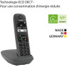 Gigaset A695 - téléphone DECT sans fil - grand écran à fort contraste - excellente qualité audio - profils sonores réglables - f