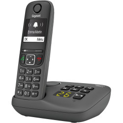 Gigaset A695A - téléphone DECT sans fil avec répondeur - grand écran à haut contraste - excellente qualité audio - profils sonor