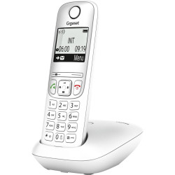 Gigaset A695 téléphone DECT, Grand écran, Blanc, Fabriqué en Allemagne | Sans fil, haut contraste, mains libres, protection d’ap