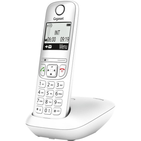 Gigaset A695 téléphone DECT, Grand écran, Blanc, Fabriqué en Allemagne | Sans fil, haut contraste, mains libres, protection d’ap