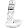 Gigaset A695 téléphone DECT, Grand écran, Blanc, Fabriqué en Allemagne | Sans fil, haut contraste, mains libres, protection d’ap