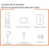 Gigaset A695 téléphone DECT, Grand écran, Blanc, Fabriqué en Allemagne | Sans fil, haut contraste, mains libres, protection d’ap