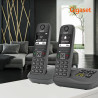 Gigaset A695A Duo - 2 téléphones DECT sans fil avec répondeur - écran à haut contraste - excellente qualité audio - profils sono