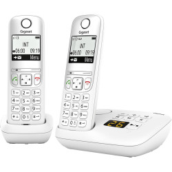 Gigaset A695A Duo - 2 téléphones DECT sans fil avec répondeur - écran à haut contraste - excellente qualité audio - profils sono
