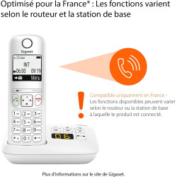 Gigaset A695A Duo - 2 téléphones DECT sans fil avec répondeur - écran à haut contraste - excellente qualité audio - profils sono