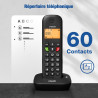 Téléphone sans Fil VTech DECT, répondeur, Blocage d’appels, Identification/Attente d’Appel, répertoire, 13 h autonomie, rétroécl