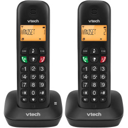 Téléphone sans Fil VTech DECT, 2 combinés, répondeur intégré, Blocage d’appels, Identification/Attente d’Appel, répertoire, Fonc