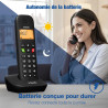 Téléphone sans Fil VTech DECT, 2 combinés, répondeur intégré, Blocage d’appels, Identification/Attente d’Appel, répertoire, Fonc