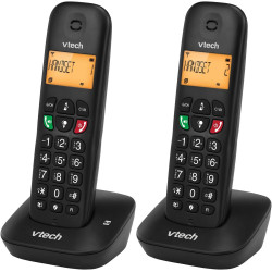 Téléphone sans Fil VTech DECT, 2 combinés, répondeur intégré, Blocage d’appels, Identification/Attente d’Appel, répertoire, Fonc
