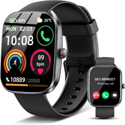 Soudorv montre connectée pour homme femme, smartwatch avec appel bleutooth | 1.91" hd montre avec 110+ sportifs, étanche ip68, p