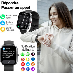 Soudorv montre connectée pour homme femme, smartwatch avec appel bleutooth | 1.91" hd montre avec 110+ sportifs, étanche ip68, p