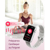 Smartwatch Femme Montre Connectée Poignets Fins, Montre Sport avec Suivi Santé 24/7, Sommeil, Calorie, Notifications Whatsapp/SM