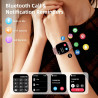 coioc Montre Connectée Femme avec Fonction Téléphone, Écran HD 1,85 Pouce, 120+ Modes Sportifs, IP68 Étanche Détection Fréquence