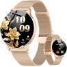 Montre connectée femme avec appel bleutooth, 1.32" smartwatch avec fréquence cardiaque/spo2/sommeil montre, 120+ mode sportifs m