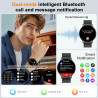 Montre connectée femme avec appel bleutooth, 1.32" smartwatch avec fréquence cardiaque/spo2/sommeil montre, 120+ mode sportifs m