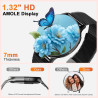 Montre connectée femme avec appel bleutooth, 1.32" smartwatch avec fréquence cardiaque/spo2/sommeil montre, 120+ mode sportifs m