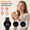 Montre connectée femme avec appel bleutooth, 1.32" smartwatch avec fréquence cardiaque/spo2/sommeil montre, 120+ mode sportifs m