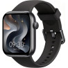 Acclafit montre connectée homme femme avec appels bleutooth, écran 1.85" hd smartwatch sport (140+ modes), cardiofréquencemètre,