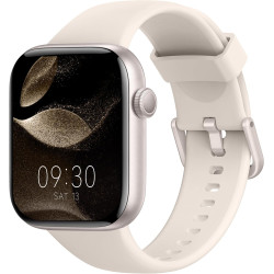 Acclafit montre connectée homme femme avec appels bleutooth, écran 1.85" hd smartwatch sport (140+ modes), cardiofréquencemètre,