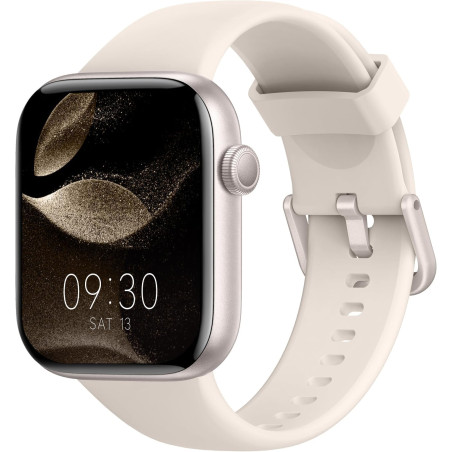 Acclafit montre connectée homme femme avec appels bleutooth, écran 1.85" hd smartwatch sport (140+ modes), cardiofréquencemètre,