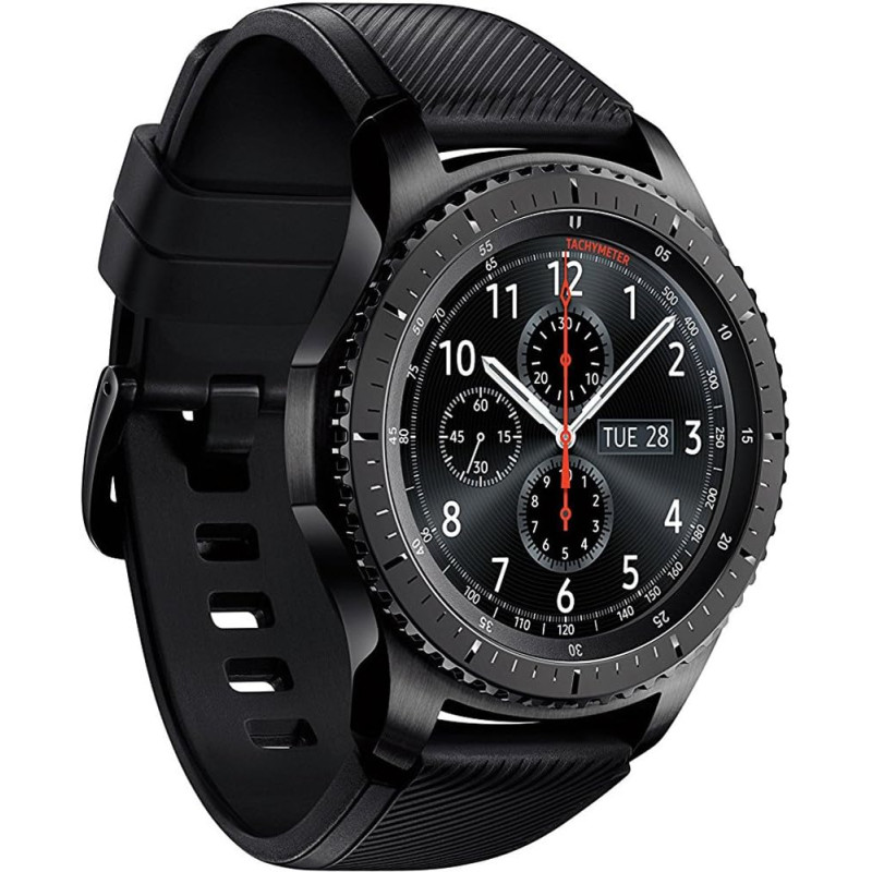 Samsung gear s3 frontier smartwatch 46 mm (bleutooth uniquement) - gris foncé (reconditionné)