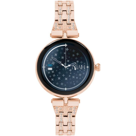 Techmade montre connectée niah lyra, montre numérique bijou, écran amoled, appels, notifications, fonction sos, sport, compatibl
