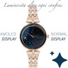 Techmade montre connectée niah lyra, montre numérique bijou, écran amoled, appels, notifications, fonction sos, sport, compatibl
