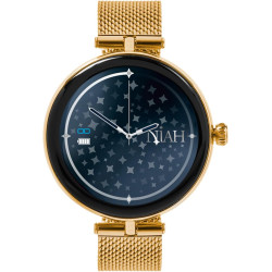 Techmade - montre connectée niah lyra | écran amoled 1,04" | appels, notifications, sos | sommeil & cardiaque | ios & android | 