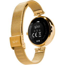 Techmade - montre connectée niah lyra | écran amoled 1,04" | appels, notifications, sos | sommeil & cardiaque | ios & android | 