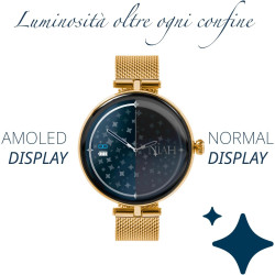 Techmade - montre connectée niah lyra | écran amoled 1,04" | appels, notifications, sos | sommeil & cardiaque | ios & android | 