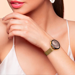 Techmade - montre connectée niah lyra | écran amoled 1,04" | appels, notifications, sos | sommeil & cardiaque | ios & android | 