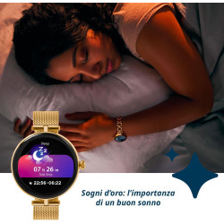 Techmade - montre connectée niah lyra | écran amoled 1,04" | appels, notifications, sos | sommeil & cardiaque | ios & android | 
