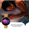 Techmade - montre connectée niah lyra | écran amoled 1,04" | appels, notifications, sos | sommeil & cardiaque | ios & android | 