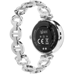 Techmade - Montre connectée Niah Lyra | Écran AMOLED 1,04" | Appels, Notifications, SOS | Sommeil & Cardiaque | iOS & Android | 